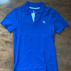 Abercrombie Kids Rich Blue Polo Shirt, Size 13-14 kids